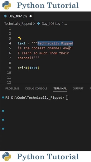 How to Write Multi-Line Strings in Python | Python Tutorial