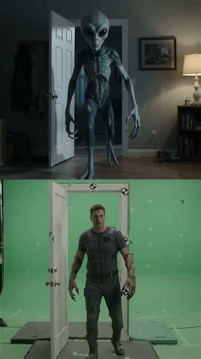 👽 How They Filmed an Alien Creature Breaking Into a Room | VFX Behind the Scenes #filmmaking #bts