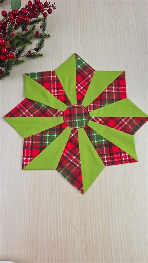 #fblifestyle Easy Christmas Star Table Topper | Festive Patchwork Decoration | Beginner Friendly Sewing Project | Narin handicrafts