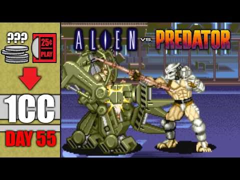 Can I Beat ALIEN vs PREDATOR on 1 Quarter?! A 1CC Journey (Day 55)