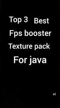 Top 3 best fps booster texture pack for java #Minecraft #texture pack