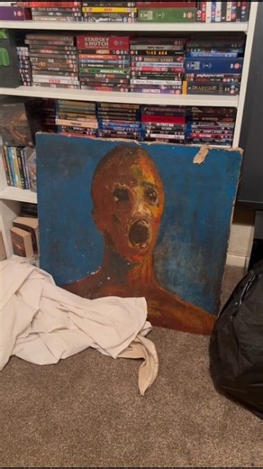 The Anguished Man: A Mysterious Painting 😱 #painting #viral #shorts