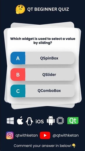 Question 17 | “Can You Solve This Qt Question? 🤔” #excel #windows #qt #cpp