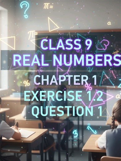 Class 9 Maths Chapter 1 (Real Numbers) Exercise 1.2 ka sabse asaan hal! 📐 Kya aapko bhi Maths mushkil lagta hai?full video on my YouTube https://youtu.be/LJC29CqiieY?si=hUZqrUFXWiVMDCvw #MathsTricks #Class9Maths #RealNumbers #MathsMadeEasy #StudyGram