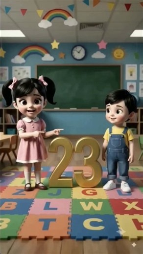 Learn Number 23 | Number Twenty Three for Kids | Fun Number Learning #shorts