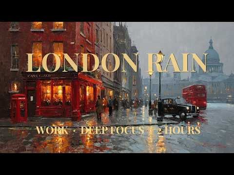 London Rainy Jazz Cafe Music for Work & Deep Focus · 2 Hours