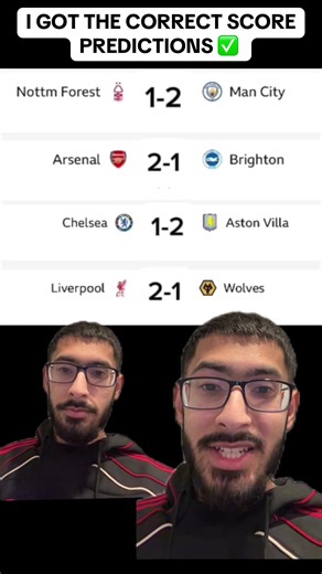 Correct Score Predictions for Premier League