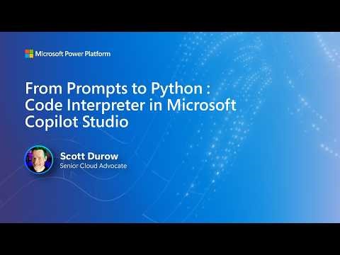 From Prompts to Python Code Interpreter in Microsoft Copilot Studio