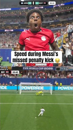 Did Speed make Messi miss? 😅