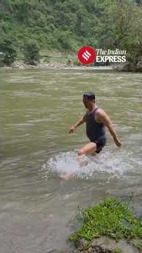 Kiren Rijiju Takes A Swim In A River In Arunachal