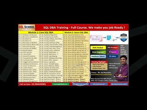 Become a Professional SQL Database Administrator