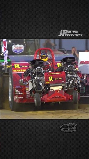 "Renk Seed Money Maker" Super Modified Tractor pulling at the 2024 America's Pull in Henry, IL!