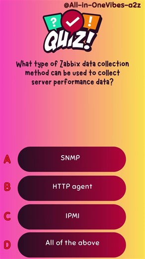What type of Zabbix data collection method can be used to collect server performance data?