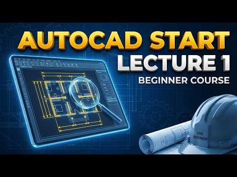 “AutoCAD Complete Beginner Course | Lecture 1 (Urdu/Hindi)”