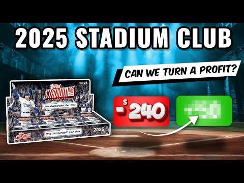 BIGGEST PULL OF MY LIFE!!!!🚨PROFIT CHALLENGE🚨 2025 TOPPS STADIUM CLUB HOBBY