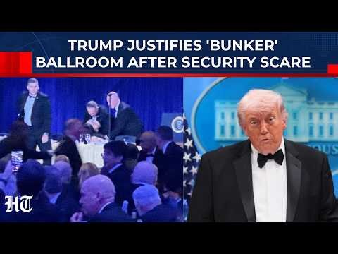 On Cam: Trump Justifies $400MN 'Bunker' Ballroom After White House Correspondents' Dinner Shooting