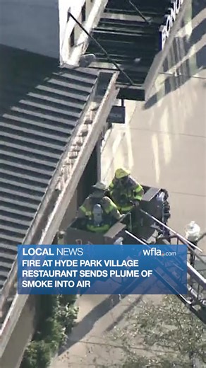 A large plume of smoke could be seen billowing into the air in Hyde Park Village Thursday after a fire started up at a local restaurant. https://www.wfla.com/news/hillsborough-county/fire-at-hyde-park-village-restaurant-sends-plume-of-smoke-into-air/ | WFLA News Channel 8