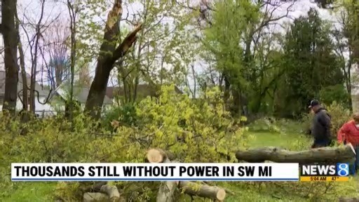 Thousands still without power in southwest Michigan
