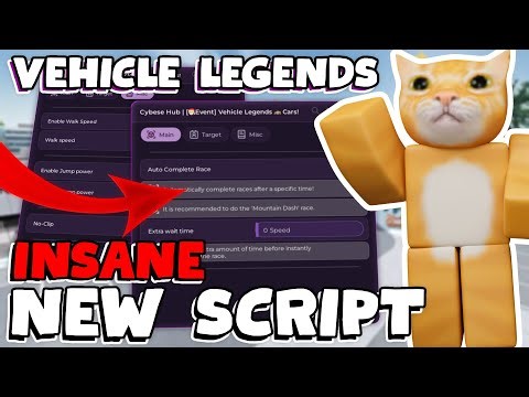 NEWEST Vehicle Legends SCRIPT with CAR DUPE, RACE Farm, INF Cash, INSTANT Win & Much More!