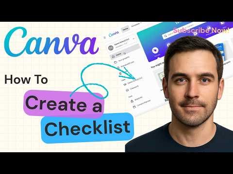 How to Create a Checklist in Canva – The Easy Way | Canva Tutorial 2026