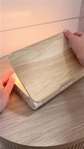 Book-shaped alarm clock with soft lighting and wireless charging ☀️🕰️