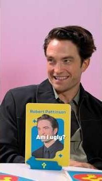 “Am I ugly?” Robert Pattinson you are sooooo 😭😭