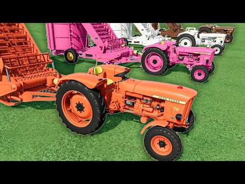 Random Tractors with Colors - Farm Vehicle Operations & Harvesting - Farming Simulator 22