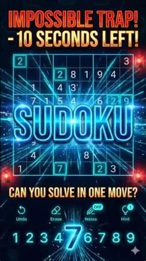 One Move Unlocks This Sudoku | 1-Minute Brain Challenge