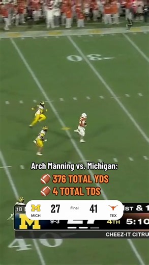 Arch put on a show in the Cheez-It Citrus Bowl 🔥 #cfb #collegefootball #football #texas #archmanning