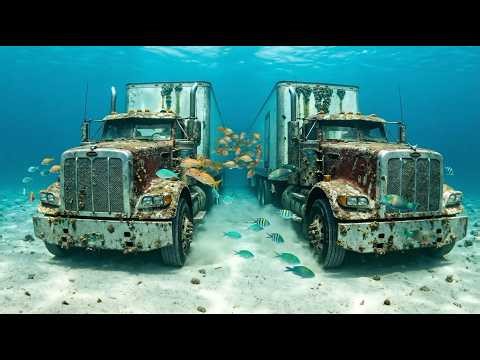 2 Kenworth W900Ls Ocean Floor Salvage (Saltwater) | Full Rebuild + Reefer Trailer