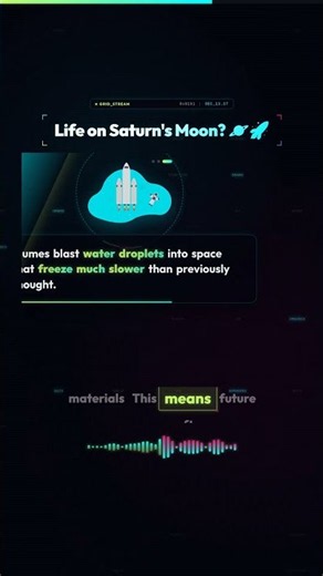 Life on Saturn's Moon? 🪐🚀