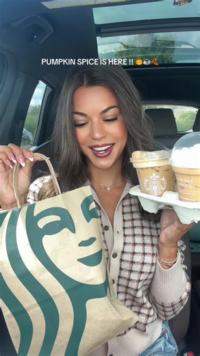 TRYING THE STARBUCKS FALL MENU!! 🎃☕️🍂 | pumpkin drinks