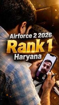 Airforce 2 2026 Rank 1 Haryana | Airforce 02 2026 Rankers Interview | Topers Interview Airforce