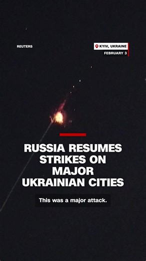 Russia launched its largest missile and drone strike so far this year, targeting Ukrainian energy infrastructure following a few days reprieve and trilateral peace talks in Abu Dhabi. CNN’s Clare Sebastian reports. #CNN #news