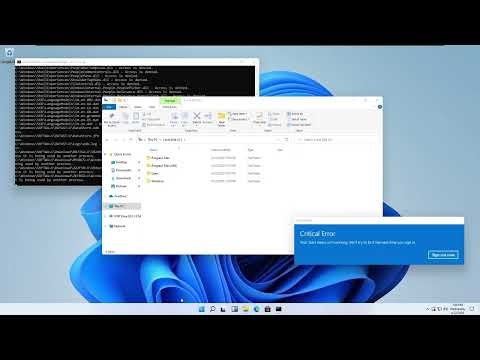 Destroying Windows 11 build 22000.1 x64
