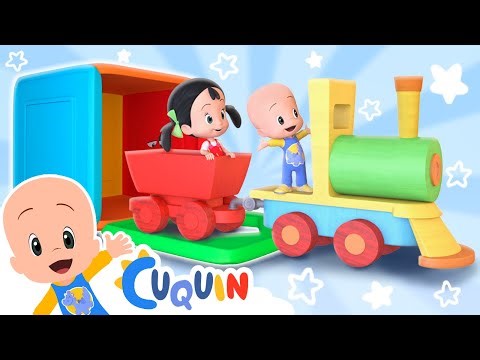El cubo mágico de los vehículos de Cuquín 🚂🚘 Caricaturas y dibujos animados para bebés