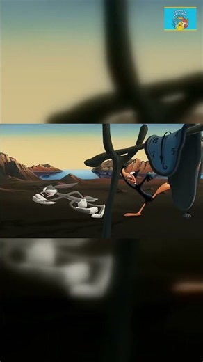 Elmer Fudd is THE SCREAM?! 😱 Art Tour with Bugs & Daffy 🎨 | Looney Tunes: Back in Action #shorts