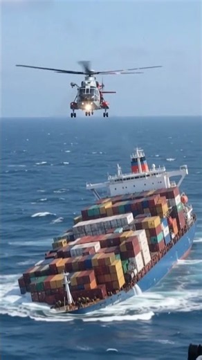 Dramatic Cargo Ship Sinking Caught on Camera! 🚢💥#shorts #CargoShip