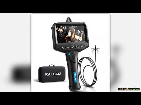 Ralcam 210 Steering Industrial Endoscope Camera 8mm 43IPS waterproof Screen Inspection Borescope 6
