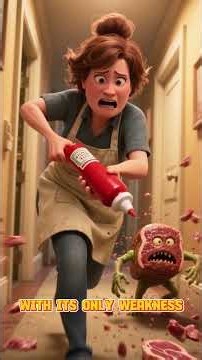 When Dinner Tries to Eat YOU! 🥩😱 #Animation #Shorts #welcometonowhere #animation #disney