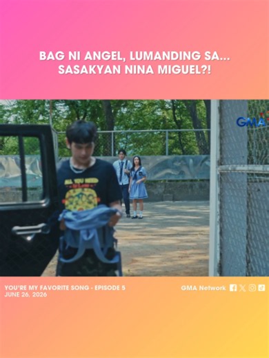 #YMFS #Highlights: Parang fate, saktong sa sinasakyan pa talaga nina Miguel (#HeathJornales) lumanding ang bag ni Angel (#CapriceCayetano)! Magkita na kaya sila ulit? 🤭 Panoorin ang full episodes sa GMA Network YouTube at GMA Play app! Huwag palalampasin ang #YoureMyFavoriteSong, Lunes hanggang Biyernes, 4 PM sa GMA Afternoon Prime. 🌊☀️ #CapEath #fyp