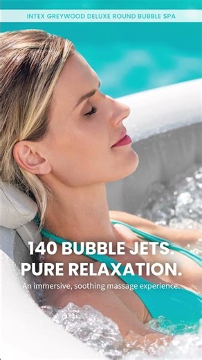 Intex® PureSpa Greywood Deluxe Inflatable Hot Tub Set