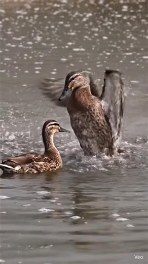 Wild Ducks Water Explosion 😱 Amazing Bird Action | Nature Shorts #shorts #viralvideo #ytshorts