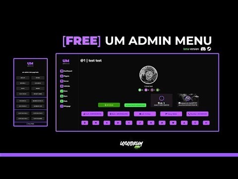 [FREE] [QB] UM - Admin MENU FIVEM SCRIPT