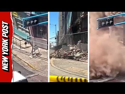 Traffic Camera Captures Albuquerque Diner Collapsing