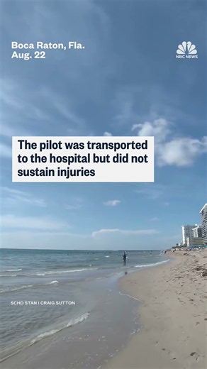 Small plane makes emergency landing at Boca Raton beach