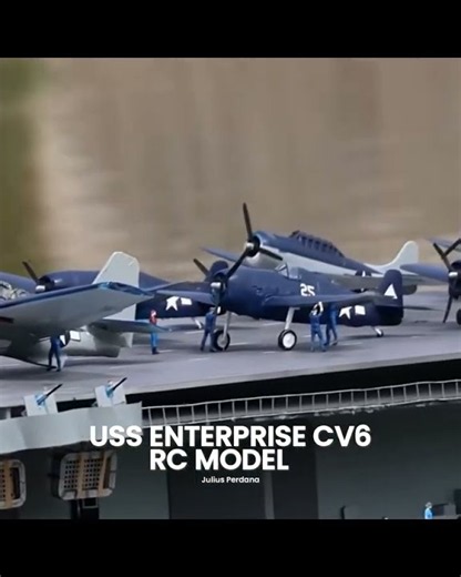 RC USS Enterprise aircraft operation #rcships #ussenterprise