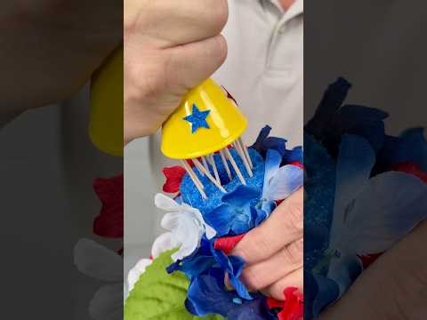 I Made a FLOWER WATERFALL Using Dollar Tree Items!