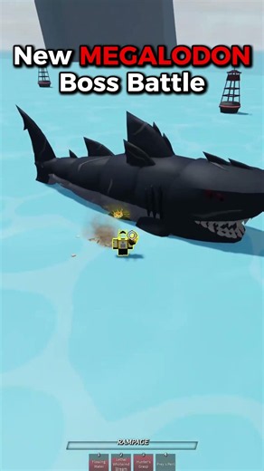 New MEGALADON Boss Battle in The Strongest Battlegrounds 🔥#thestrongestbattlegrounds #roblox #tsb