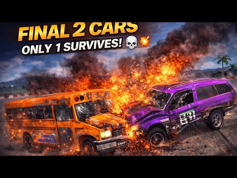 MEGA BUS SMASH 😱 8 CARS DESTROYED IN SECONDS 💥🔥 | Demolition Derby 3